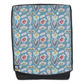 Frühlingsblumen und Ladybug Muster Rucksack (Vorderseite)