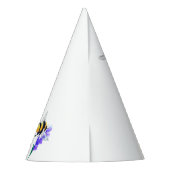 Frühlingsblumen und Party-Hut mit Flying Partyhütchen (Rückseite)
