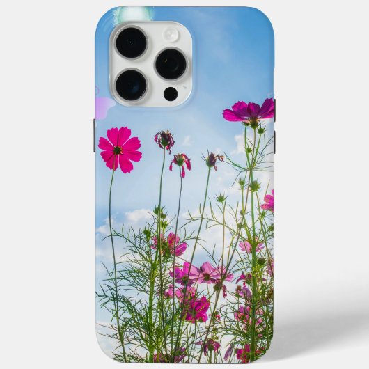 Frühlingsblumen und Schmetterling Case-Mate iPhone Hülle (Rückseite)