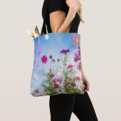 Frühlingsblumen und Schmetterling Tasche (Von Nahem)