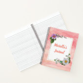 Frühlingsblumen und Wasserfarben Notizblock (Innenseite)