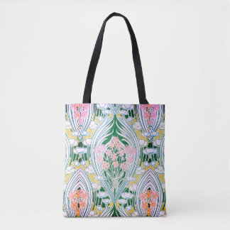 Frühlingsblumen Vintage Art Nouveau Fine Art Tasche