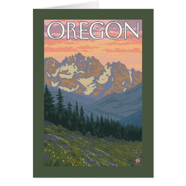 Frühlingsblumen - Vintage Travel Poster (Vorne)