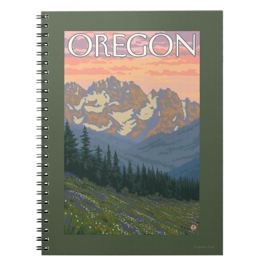 Frühlingsblumen - Vintage Travel Poster Notizblock (Vorderseite)