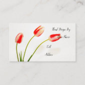 Frühlingsblumen Visitenkarte (Vorderseite)