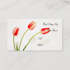 Frühlingsblumen Visitenkarte