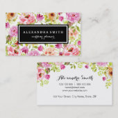 Frühlingsblumen Visitenkarte (Vorne/Hinten)