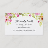 Frühlingsblumen Visitenkarte (Rückseite)