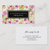 Frühlingsblumen Visitenkarte (Vorne/Hinten)