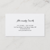 Frühlingsblumen Visitenkarte (Rückseite)