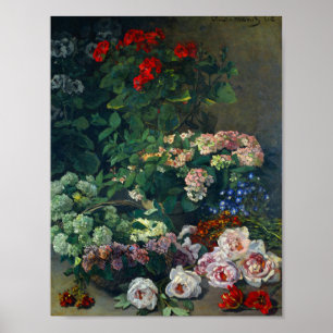 Frühlingsblumen von Monet Poster