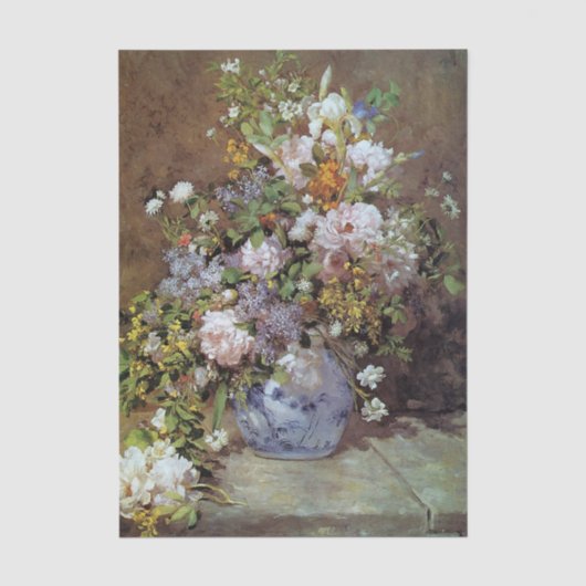 Frühlingsblumen von Renoir Seidenpapier (Vorderseite)