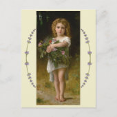 Frühlingsblumen von William Bouguereau Postkarte (Vorderseite)