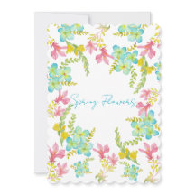 Frühlingsblumen Wasserfarbe