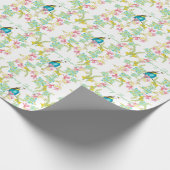 Frühlingsblumen Wasserfarbe Geschenkpapier (Ecke)