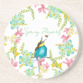 Frühlingsblumen Wasserfarbe Getränkeuntersetzer