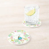 Frühlingsblumen Wasserfarbe Getränkeuntersetzer (Seite)