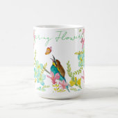 Frühlingsblumen Wasserfarbe Kaffeetasse (Mittel)