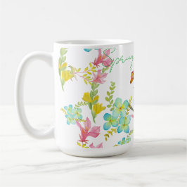 Frühlingsblumen Wasserfarbe Kaffeetasse