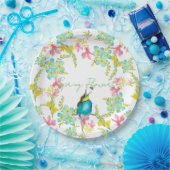 Frühlingsblumen Wasserfarbe Pappteller (Party)