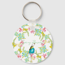 Frühlingsblumen Wasserfarbe Schlüsselanhänger