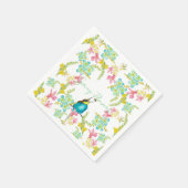 Frühlingsblumen Wasserfarbe Serviette (Ecke)