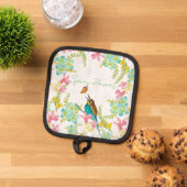 Frühlingsblumen Wasserfarbe Topflappen (Oben Unten)