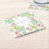 Frühlingsblumen Wasserfarbe Untersetzer (angewinkelt)