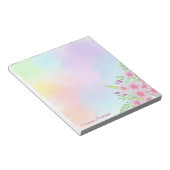 Frühlingsblumen Wasserfarbene Pastell Gradient Notizblock (angewinkelt)