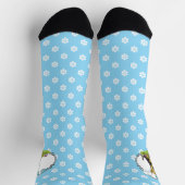 Frühlingsblumen Welsh Terrier Hund mit Blume Niedl Socken (Oben)