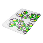 Frühlingsblumen Whimsical 41 Badematte (Schrägansicht)
