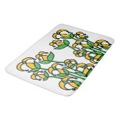 Frühlingsblumen Whimsical 41 Badematte (Schrägansicht)