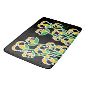 Frühlingsblumen Whimsical 41 Badematte (Schrägansicht)