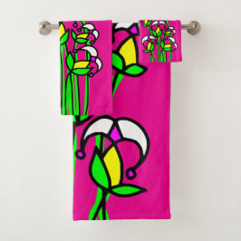Frühlingsblumen Whimsical 41 Badhandtuch Set