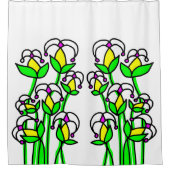 Frühlingsblumen Whimsical 41 Duschvorhang (Vorderseite)