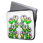 Frühlingsblumen Whimsical 41 Laptopschutzhülle (Vorderseite Links)