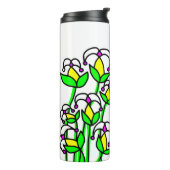 Frühlingsblumen Whimsical 41 Thermosbecher (Nach links gedreht)