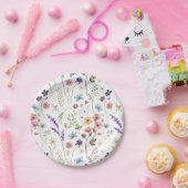 Frühlingsblumen Wildblumen Brautparty Pappteller (Party)