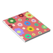 Frühlingsblumen Y2K Retro Muster Notizblock (angewinkelt)