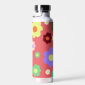 Frühlingsblumen Y2K Retro Muster Trinkflasche (Rechts)