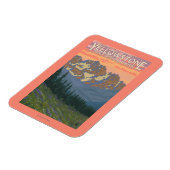 Frühlingsblumen - Yellowstone Nationalpark Magnet (Linke Seite)