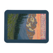 Frühlingsblumen - Yellowstone Nationalpark Magnet (Horizontal)
