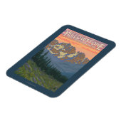 Frühlingsblumen - Yellowstone Nationalpark Magnet (Linke Seite)