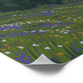 Frühlingsblumen - Yellowstone Nationalpark Poster (Ecke)