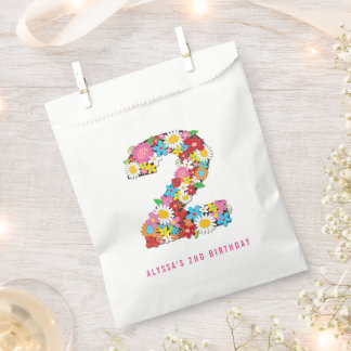 Frühlingsblumen Zwei Geburtstags-Gastgeschenk-Beut Geschenktütchen