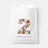 Frühlingsblumen Zwei Geburtstags-Gastgeschenk-Beut Geschenktütchen (Vorderseite)