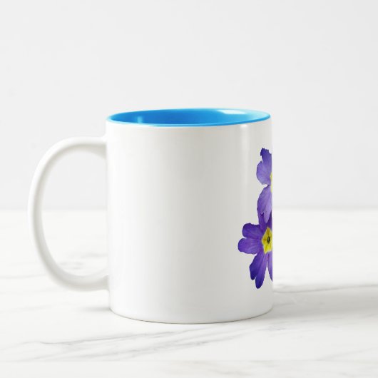 Frühlingsblumen Zwei-Tonen-Tasse Zweifarbige Tasse (Links)
