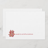 Frühlingsblumen Zweites Glück Chinesisch Hochzeit Einladung (Vorne/Hinten)