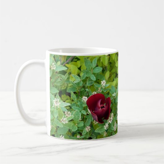 Frühlingsblumenbeet Kaffeetasse (Links)