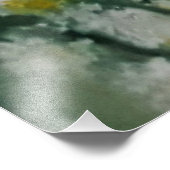 Frühlingsblumenfeld mit Pfefferkuchen und Schmette Fotodruck (Ecke)